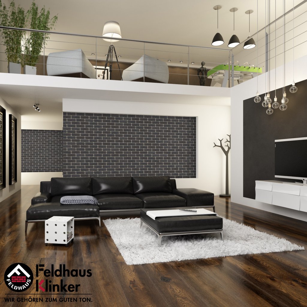 Фасадная плитка ручной формовки Feldhaus Klinker R736 vascu vulcano petino NF14, 240*14*71 мм