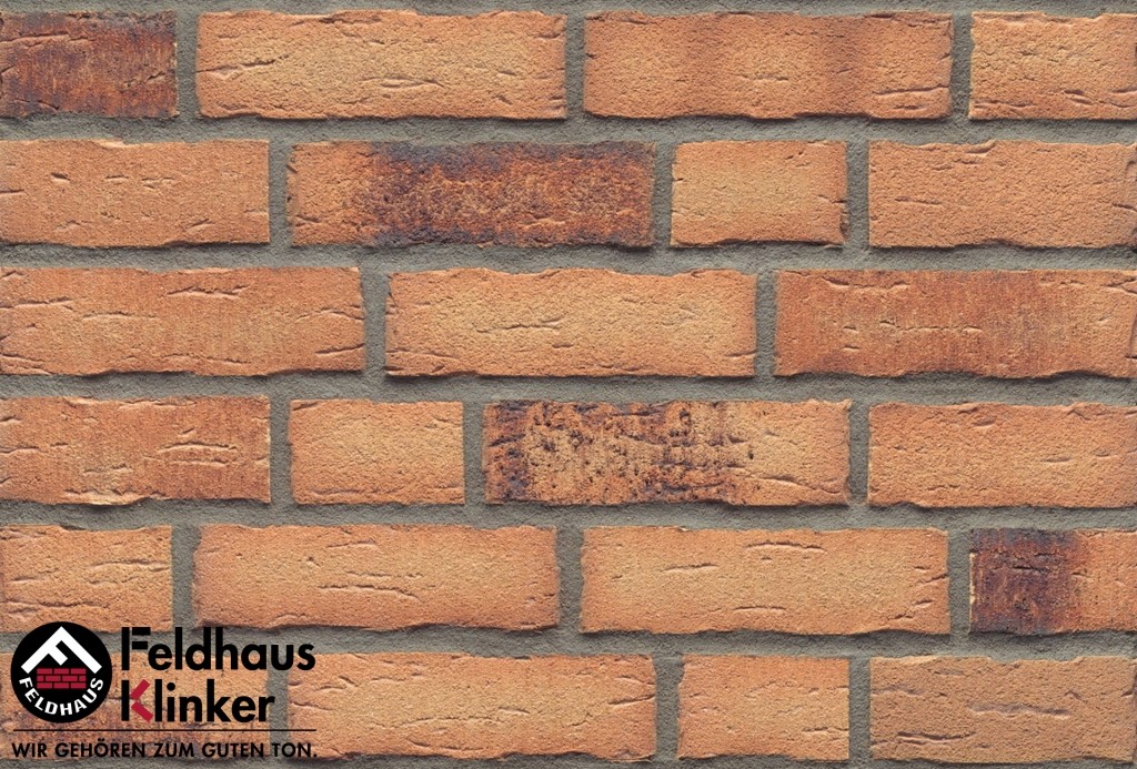 Фасадная плитка ручной формовки Feldhaus Klinker R695 Sintra sabioso ocasa NF14, 240*14*71 мм