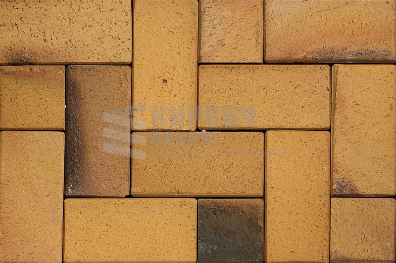 Тротуарная Плитка (брусчатка) Abc, Antik Gelb Kohlebrand, 200х100х52 Мм