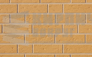 Клинкерная фасадная плитка ABC Objekta Sandgelb рельефная NF10, 240*71*10 мм